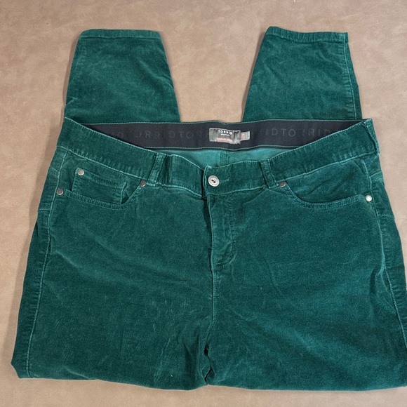 Torrid Green Bombshell Skinny Corduroy Jeans Size 22 - Picture 1 of 11